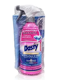 Спрей для скла та різноманітних поверхонь Dasty Professional "Pink Soul" 700 мл + мікрофібра