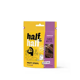 Ласощі для кішок Half&Half м'ясні смужки з качкою 50 г (арт.31847)