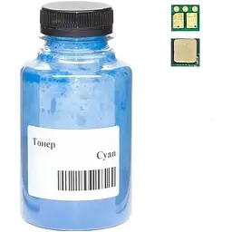 Тонер Canon 067 35г +chip CYAN MF651Cw/MF655Cdw/MF657Cdw 1.25K AHK (50000375)