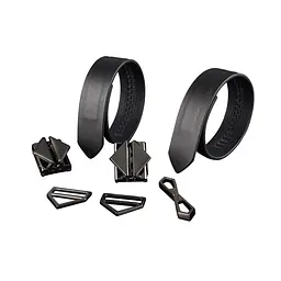 Набір фіксаторів для рук та ніг LOCKINK Hogtie Set, чорний, ремені з натуральної шкіри - мініатюра 5