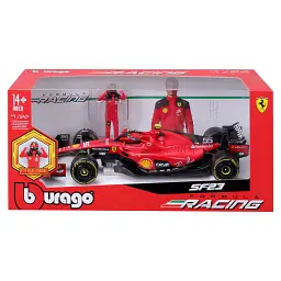 Масштабна модель автомобіля Bburago Автомодель з фігуркою - Ferrari SF-23, 1:24 (18-26809) - мініатюра 2