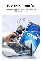 USB Bluetooth-адаптер Ugreen Bluetooth 5.3 передатчик для компьютера ноутбука Black (15610) - мініатюра 6