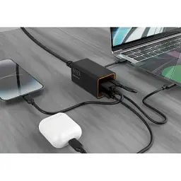 Зарядний пристрій Gembird 2xUSB-C PD65W + 2xUSB QC3.0 30W black (TA-UC-2A2C-PD65-01-BK) - мініатюра 5