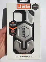Оригінальний протиударний чохол для iPhone 16 Pro Max UAG Monarch Titanium 114457113636 - мініатюра 8