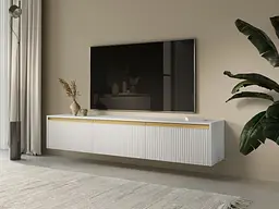 Тумба під ТВ Perfect Home Роял / Royal RTV180 3-дверна Білий (PFH-091294) - мініатюра 5