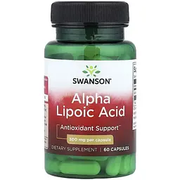 Альфа-ліпоєва кислота Swanson Alpha Lipoic Acid 300 мг 60 капсул
