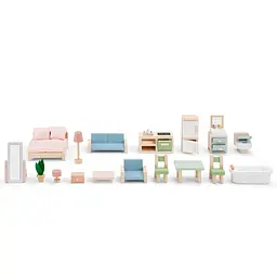 Ляльковий будиночок New Classic Toys з меблями (10730) - мініатюра 4
