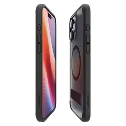 Прозорий чохол Spigen Ultra Hybrid S (MagFit) Frost Black для iPhone 16 Pro (ACS08379) - мініатюра 3