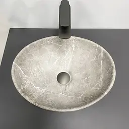 Умивальник VBI Parma beige stone matt накладний VBI-011020 - мініатюра 2
