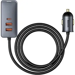Автомобільний зарядний пристрій Baseus Share Together PPS 2U+2C Gray (CCBT-A0G) [110002]