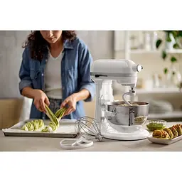 Кухонна машина KitchenAid Heavy Duty 5KSM55SXXEWH з підйомною чашею 5.2 л біла (5KSM55SXXEWH) - мініатюра 12