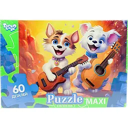 Пазли максі (60 ел) "Мультяшки: Музики" Dankotoys (Mx60-10-01,02,03,04...16)