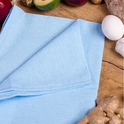 Рушник вафельний MirSon №509 Waffle Blue 50х30 см (2200006723493) - мініатюра 3