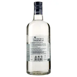 Джин Ginbery's, 37,5%, 0,7 л - мініатюра 2