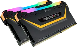 Оперативна пам'ять Corsair 16GB (2x8GB) DDR4 3200MHz Vengeance RGB Pro Black (CMW16GX4M2C3200C16) - мініатюра 2