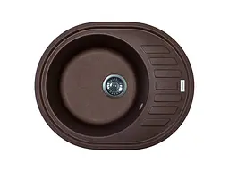 Кухонна мийка Adamant Ovum 615x495x200 mokko 000008389, Коричневий
