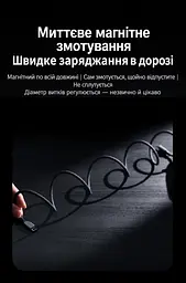 Кабель UGREEN L521 магнітний USB-A - USB-C 100 Вт 1 м темно-синій (55518) - мініатюра 9