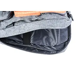 Рюкзак-сумка для ноутбука 15.6" ModeCom Reno сіро-помаранчева - мініатюра 3