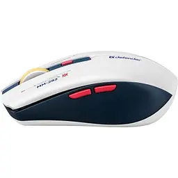 Комп'ютерна мишка Defender Dila MM-282 Wireless White/Blue (52282) - мініатюра 3