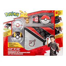 Ігровий набір POKEMON W5 - СПОРЯДЖЕННЯ ТРЕНЕРА ІВІ (2 покеболи, пояс, фігурка, сумка для м'ячів) Pokemon PKW3650
