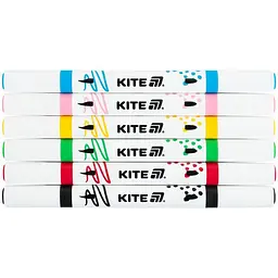 Маркери акрилові двосторонні Kite Creative 6 шт. (K-1293) - мініатюра 2