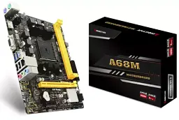Мат.плата FM2+ (A68H) Biostar A68MHE, A68H, 2xDDR3, Int.Video(CPU), 4xSATA3, 1xPCI-E 16x 3.0, 1xPCI E 1x 2.0, ALC662, RTL8111H, 2xUSB 3.2 / 6xUSB 2.0, VGA/HDMI, mATX - мініатюра 3