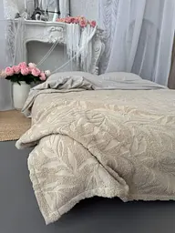 Покривало Zeintex Palermo махрове бавовняне бежеве 160х200 см