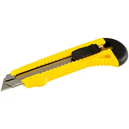 Ніж сегментний будівельний висувний MasterTool 18 мм посилений 17-0528