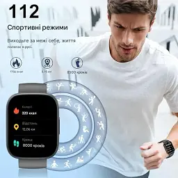 Смарт-годинник Poounur T80 з 1.95" HD дисплеєм Bluetooth дзвінками водонепроникний IP68 120 спортивних режимів чорний (SKU-143) - мініатюра 3