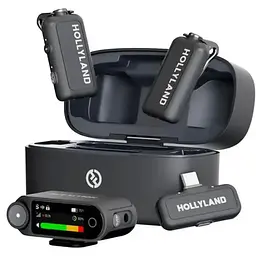 Мікрофонна радіосистема Hollyland Lark MAX 2 Combo (2TX+1RX) [157882]