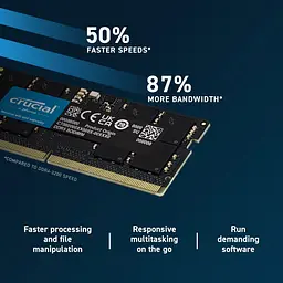 Модуль пам'яті Crucial DDR5 48GB 5600MHz SODIMM CL46 (CT48G56C46S5) - мініатюра 2