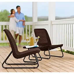 Комплект садових меблів Keter Rio patio set віскі коричневий - мініатюра 2