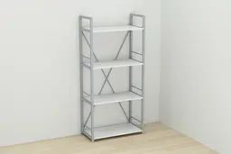 Етажерка 4/60 Ferrum-decor Серії Коннект 120x60x28 сірий ДСП Білий 16мм (FRD-104248) - мініатюра 6