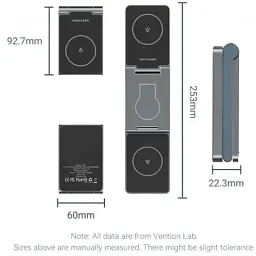 Зарядний пристрій Vention Magnetic Wireless Charger 15W 3-in-1 gray (FGFH0) - мініатюра 3