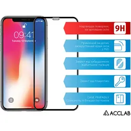 Скло захисне ACCLAB Full Glue ESD Apple Iphone XR/11 Black (1283126532146) - миниатюра 3