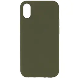 Чохол Silk Full Protective (AA) NO LOGO для Apple iPhone XS Max (6.5") Зелений / Dark Olive