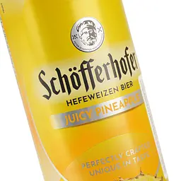 Суміш пива із соком Schofferhofer Juicy Pineapple Hefeweizen світле нефільтроване 2.5 % 0.5 л - мініатюра 5