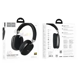 Навушники Bluetooth Hoco W35 wireless headphones Black - мініатюра 3