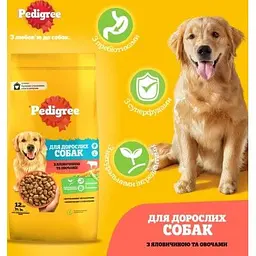 Сухий корм для собак Pedigree з яловичиною та овочами 12 кг (5998749145043) - мініатюра 2