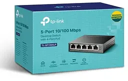 Комутатор TL-SF1005LP, 5x10/100 Mb/s, автоматичне визначення/AUTO MDI/MDIX, металевий корпус TP-Link teh0028250 - мініатюра 3