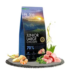 Корм сухий Profine Junior Large Chicken and Potatoes для цуценят і юніорів великих порід, з куркою і картоплею - мініатюра 2