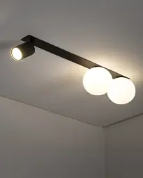 Світильник поворотний, спот TK Lighting 10928 Vox GU10+G9 3x10W+8W IP20 чорний - мініатюра 2