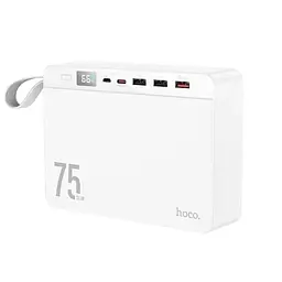 Портативний акумулятор Hoco J94 Overlord 22.5W на 75000mAh білий 6931474779182 - мініатюра 4