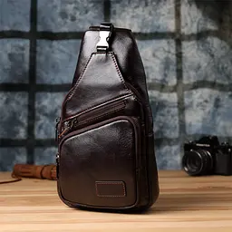 Сумка через плече із натуральної шкіри Vintage 19х32х8 см sum0027461 - мініатюра 9
