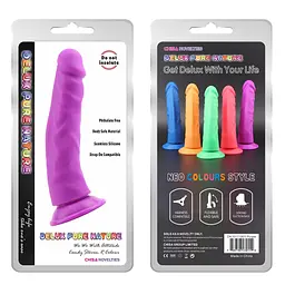 Фалоімітатор Delux Pure Nature Steven.R 22.5 см фіолетовий - мініатюра 2