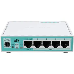 Маршрутизатор Mikrotik hEX refresh 2024 (E50UG), 5x10/100/1000, 1xUSB type A
