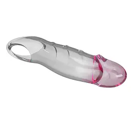 Насадка на пеніс Pretty Love Penis Sleeve Damell, 19.8 см (прозорий) - мініатюра 3