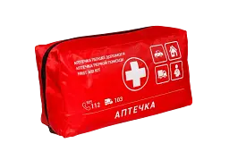 Аптечка медична автомобільна АМА-1 згідно ДСТУ 3961-2000 Poputchik з турнікетом Дніпро  - мініатюра 5
