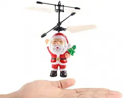 Літаюча Іграшка Flying Santa Санта Клаус Подарунок на Новий Рік Дід Мороз - мініатюра 3