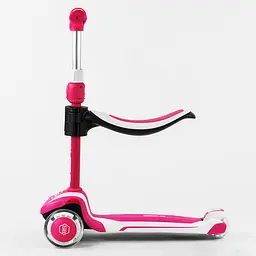 Самокат Best Scooter 60х18х34 см Рожево-білий 000231423 - мініатюра 2